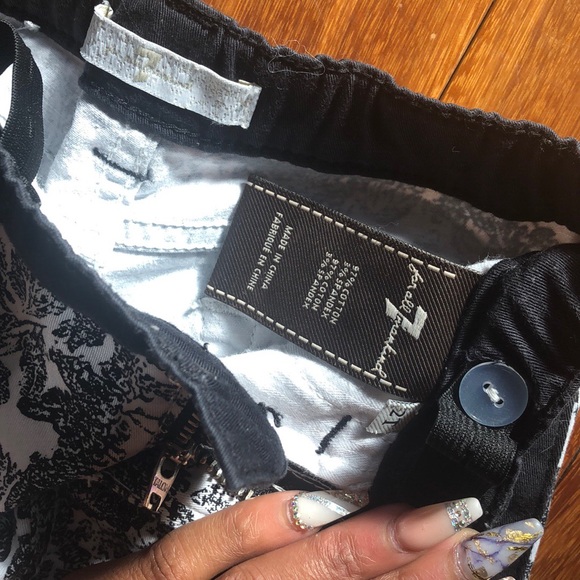 7 for all mankind floral skinnies fits up to 3t - Picture 5 of 5